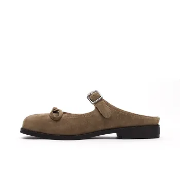 Marie Claire Slip Resistant Wrap toe Slippers Women's Basil Khaki