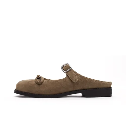 Marie Claire Slip Resistant Wrap toe Slippers Women's Basil Khaki