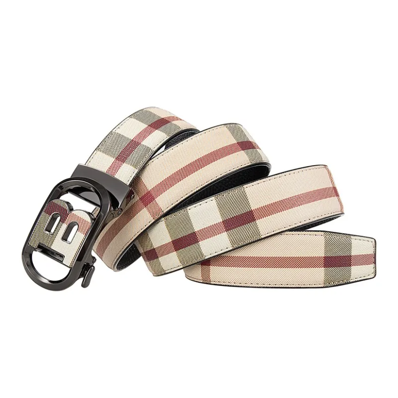 JONNY MOORE Top Grain Cow Leather Belts Men's 3.5cm-5