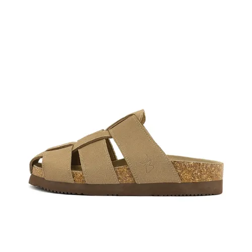 UBZ Rubber Sole Abrasion Resistant Wrap toe Slippers Women's