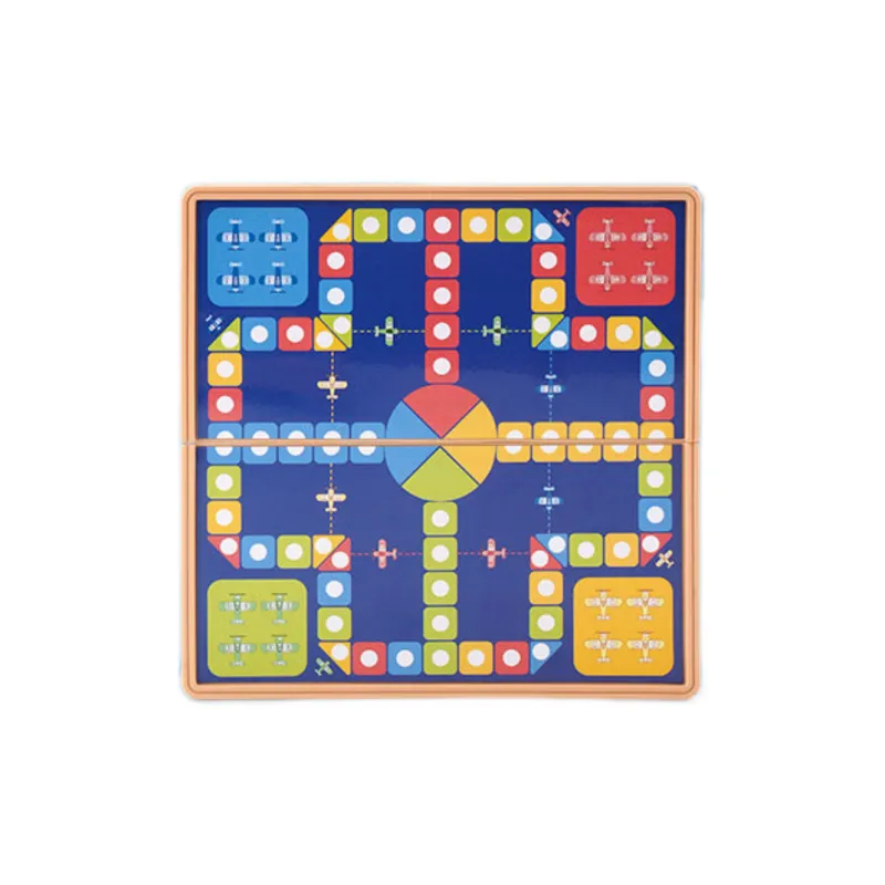 Lezhi By Me Educational Desktop Pocket Portable Magnetic Foldable Flying Chess & Gomoku Mini Board Games-4