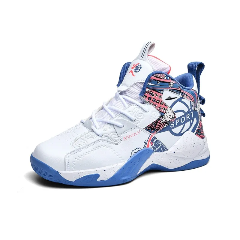 Kuding Shock Absorbers With Slip Resistant And Abrasion Resistant Properties Mid Top Basketball Shoes Unisex-7