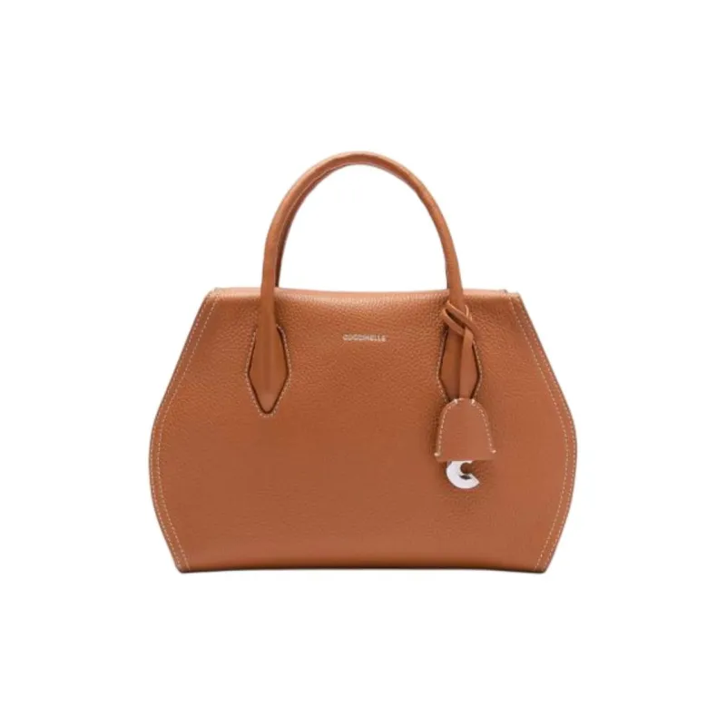COCCINELLE Leather Shoulder Bag Crossbody Bag Handbag Medium Size Women's Brown-0