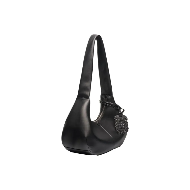 GANNI Tonal logo Plaque Shoulder Bag-1