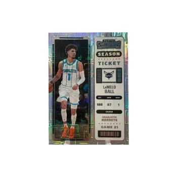 PANINI 2021 22 Hornets LaMelo Ball LaMelo Ball Refringence Ball Game Ticket Collection Essential Sports Cards 1 Pc