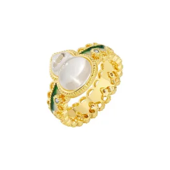 SHARK BABY Colored Glaze Rings Women's