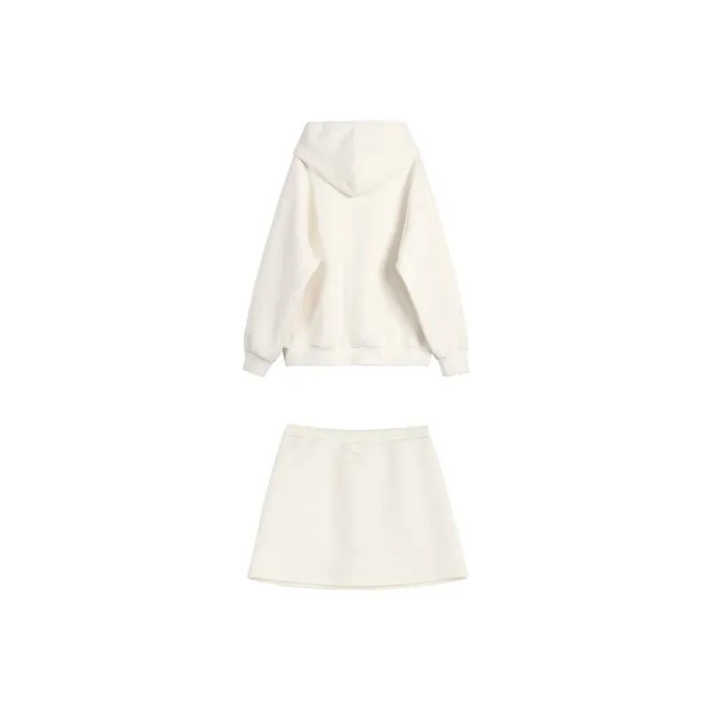 Udon House Skirt Set Women's White-1