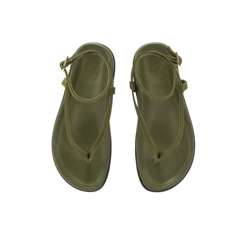 ANCIENT GREEK SANDALS Saloni One Strap Sandals Women's Green-2