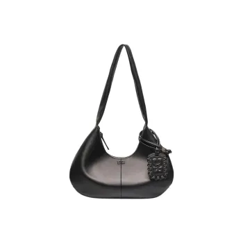 GANNI Tonal logo Plaque Shoulder Bag