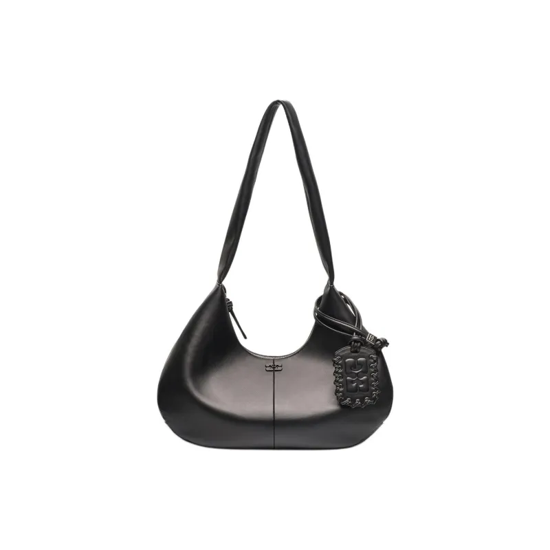 GANNI Tonal logo Plaque Shoulder Bag-0
