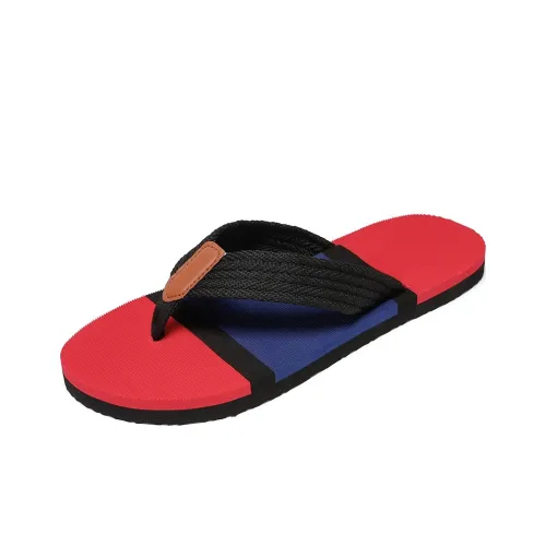 EASTERN CAMEL Composite Sole Leather Patchwork Abrasion Resistant Slip Resistant Flip Flops Men's