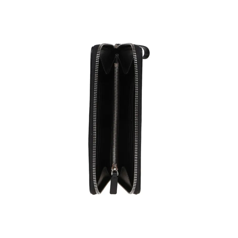 Valentino Calfskin Wallet Men's Black-2