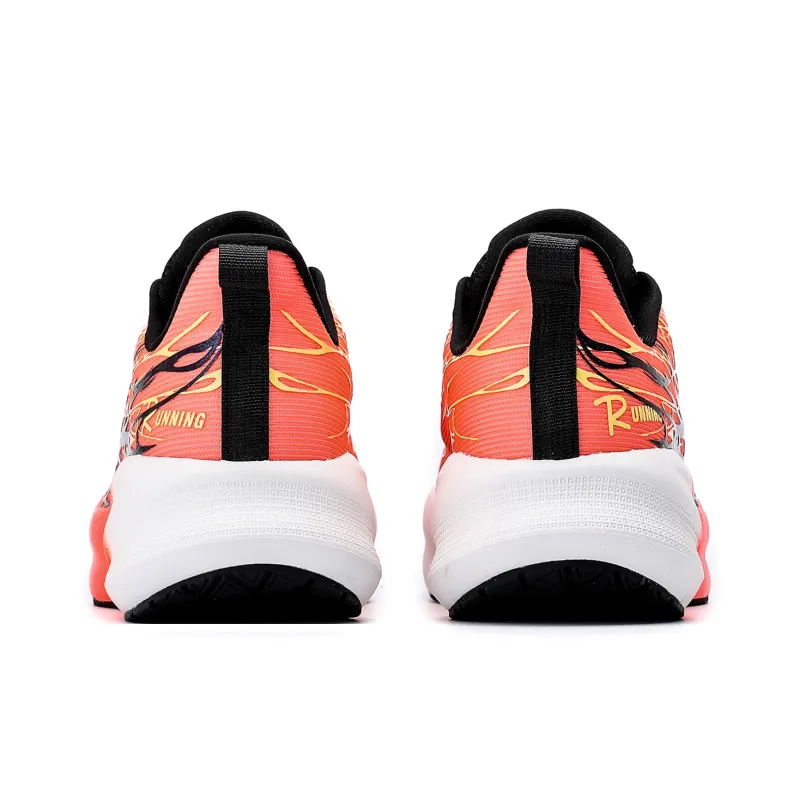 POLUDIYIPI Balance Support Lightweight Breathable Low Top Sprint Long Distance Running Shoes Unisex Flame Orange-4