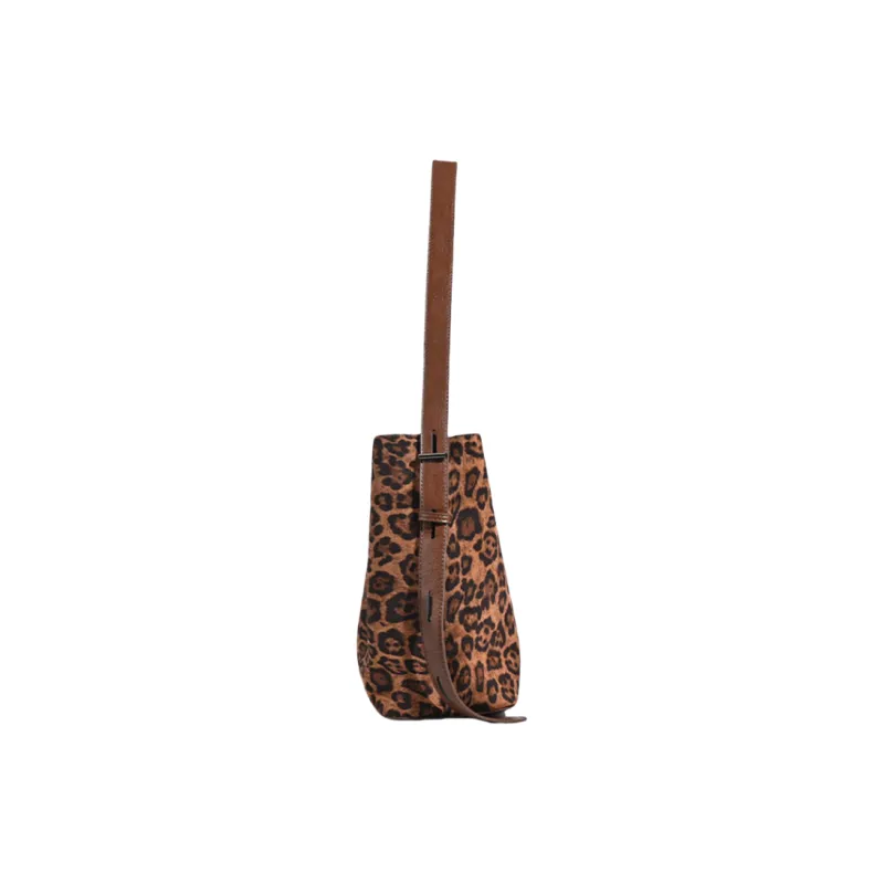 NOMK Suede Crossbody Bag Regular Women's Large Leopard Print/Small Leopard Print/Black/Brown-3