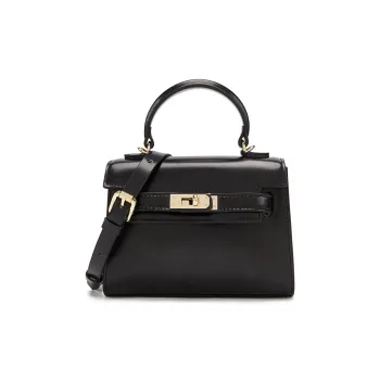 ELLE Cow Leather Handbag Regular Women's Multicolor