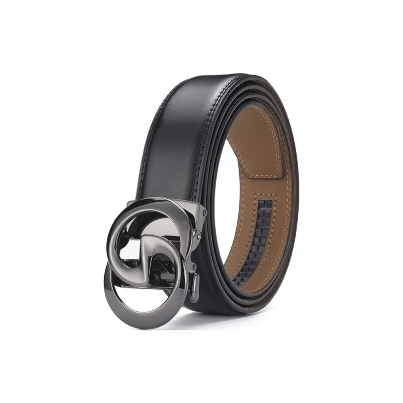 JONNY MOORE Cow Leather Belts Men's 3.5cm-1