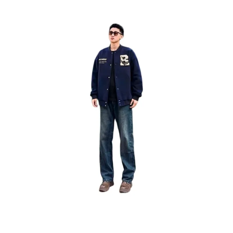 M MAICCO Design Letter Embroidery American Trendy Brand Windbreaker Jackets & Coats Unisex-7
