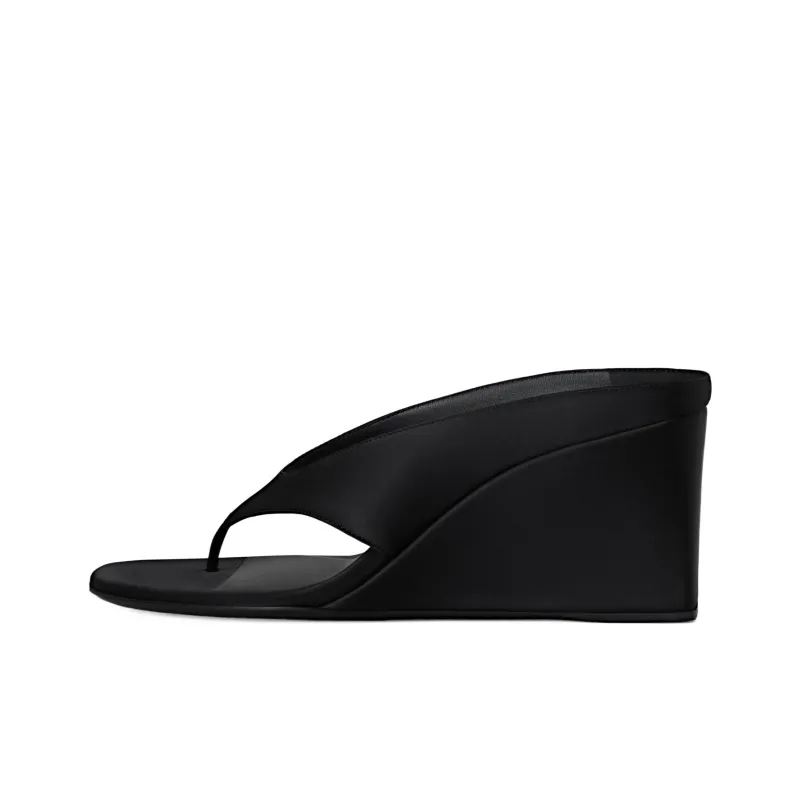 Alaia Flip Flops 7.5cm Women's Black-0