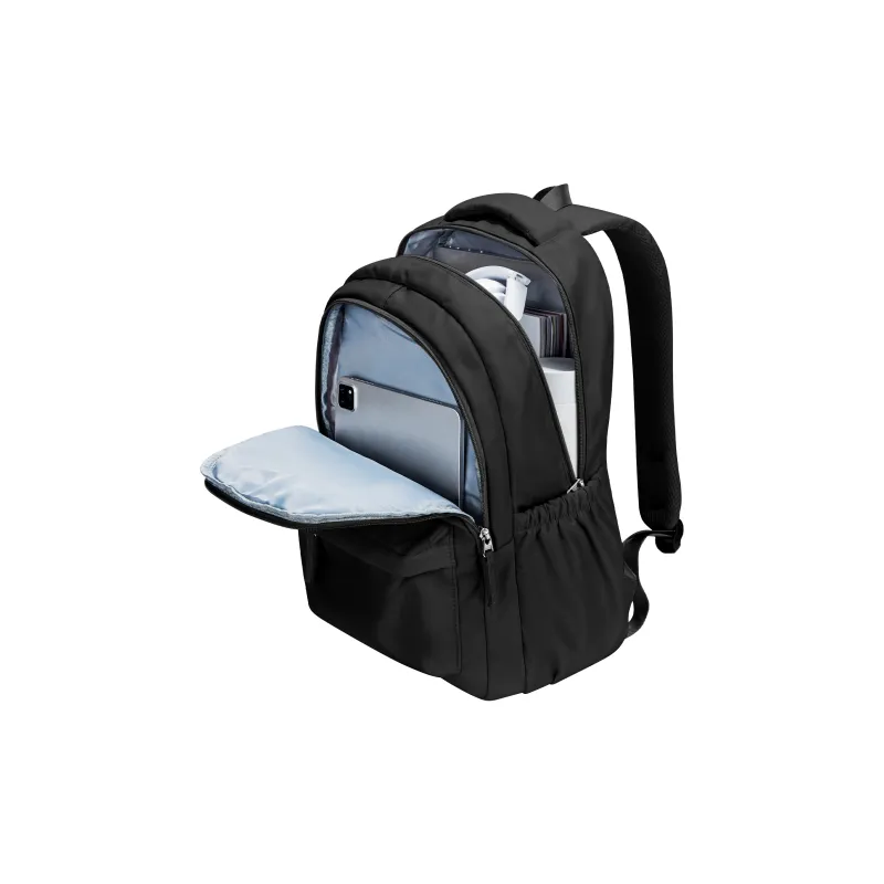 KEYSTREET Fabric Backpack Unisex Ecru/Classic Black/Haze Blue/Mint Green-11