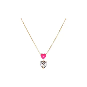 CHIARA FERRAGNI Rhodium Plated Necklaces Women's Gold