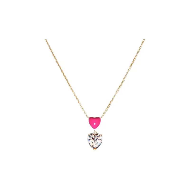 CHIARA FERRAGNI Rhodium Plated Necklaces Women's Gold-0