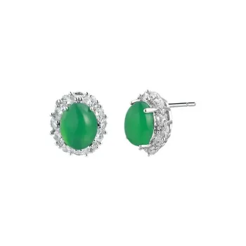 SHARK BABY Chalcedony Stud Earrings Women's