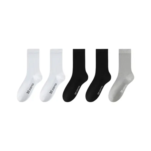 MIIOW Mid Calf Socks Women's 5 Pack