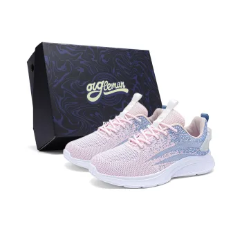 OUGLEMEN Cushioning Anti Slip Wear Resistant Impact Resistant Low Top Casual Shoes Women's Box