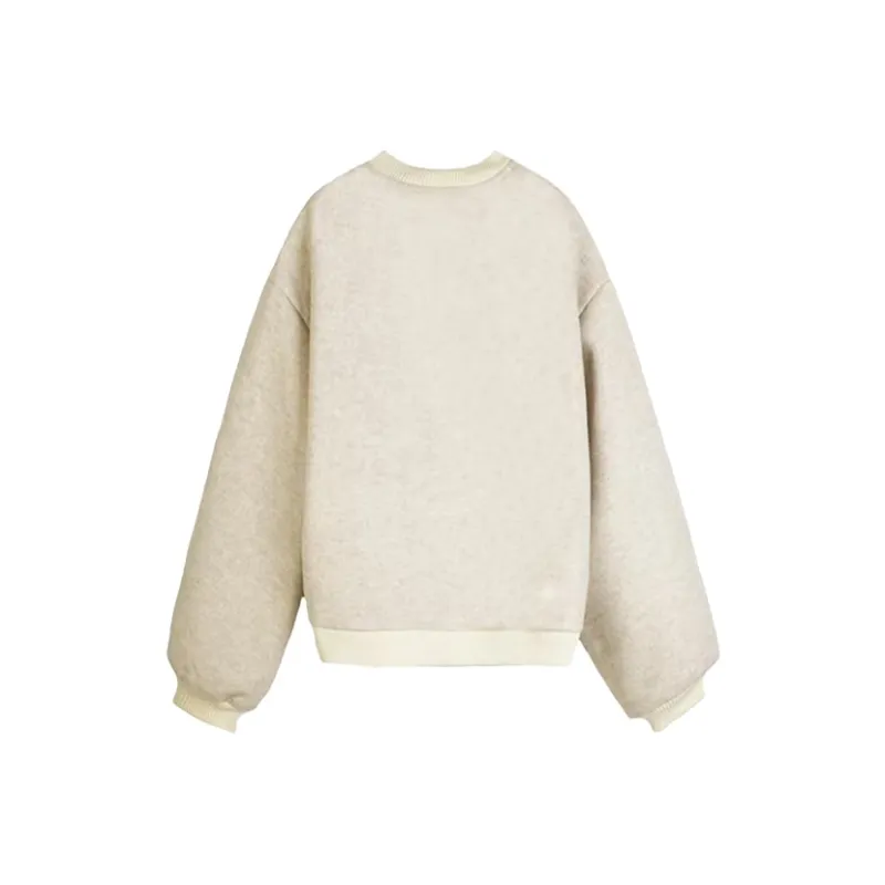 SECFLY OFFICIAL Baseball Jacket Women's Milk White-1
