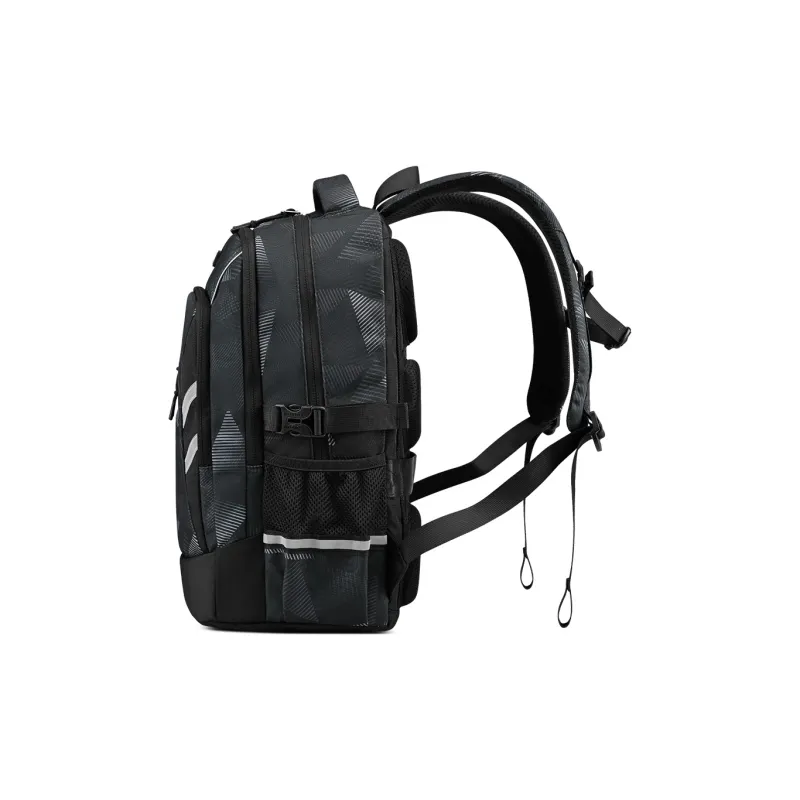 EDISON Oxford Backpack Regular Unisex Black/Gray/Blue-3
