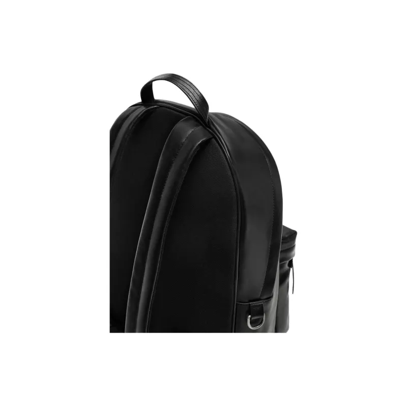 ZARA Cow Leather Backpack Large Size Men's Black-3