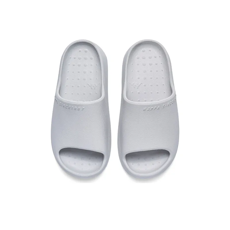 Kappa Slip Resistant Odor Resistant Cushioning Slide Slippers Unisex Cool Gray-3