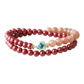 Phoenix Nirvana Reconstructed Cinnabar Jade Bracelets Women's