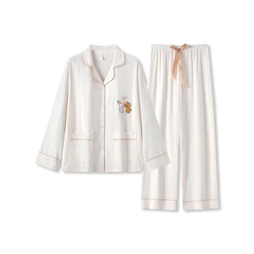JINXU Pajama Set Women's Apricot