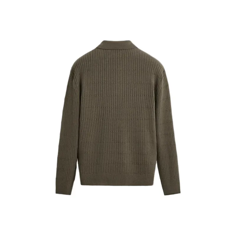 ZARA Polo Shirt Men's Earth Tone-1