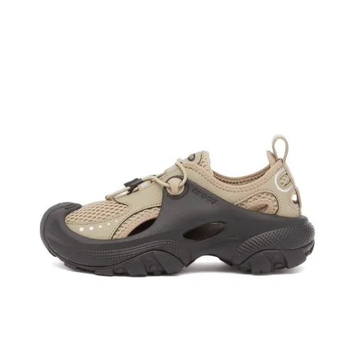 Crocs Low Top Casual Shoes Women's Beige Black