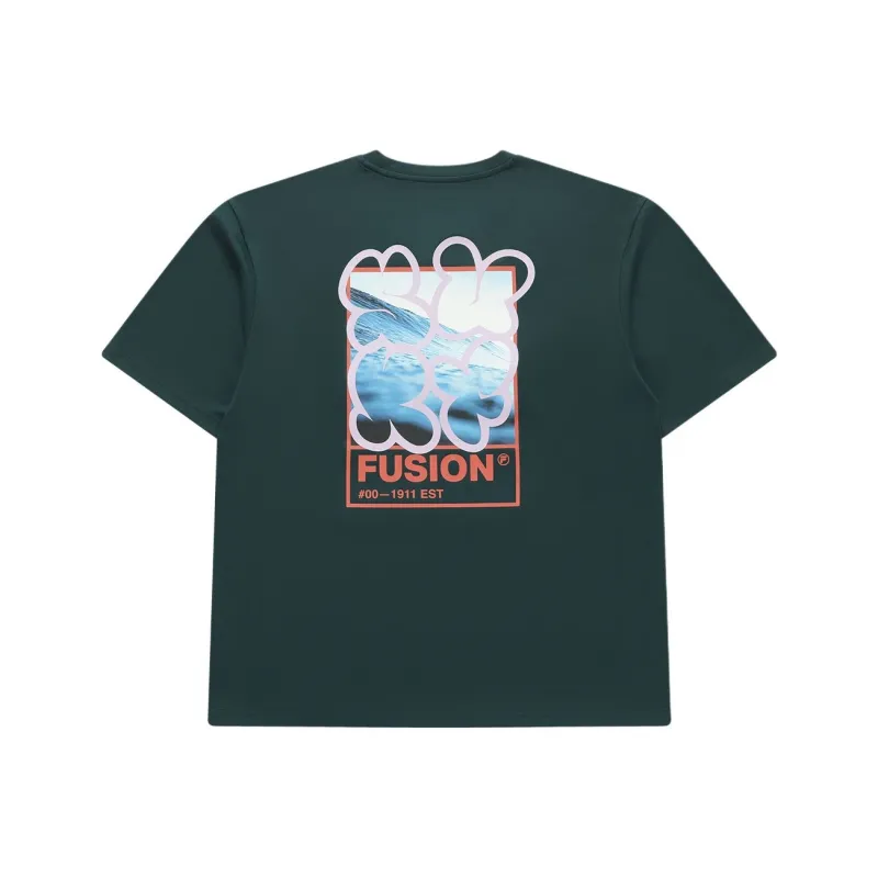 FILA FUSION T Shirt Unisex Western Yellow Pine Green-1