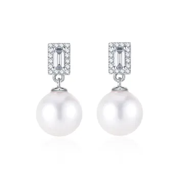Pan star Pearl Stud Earrings Women's