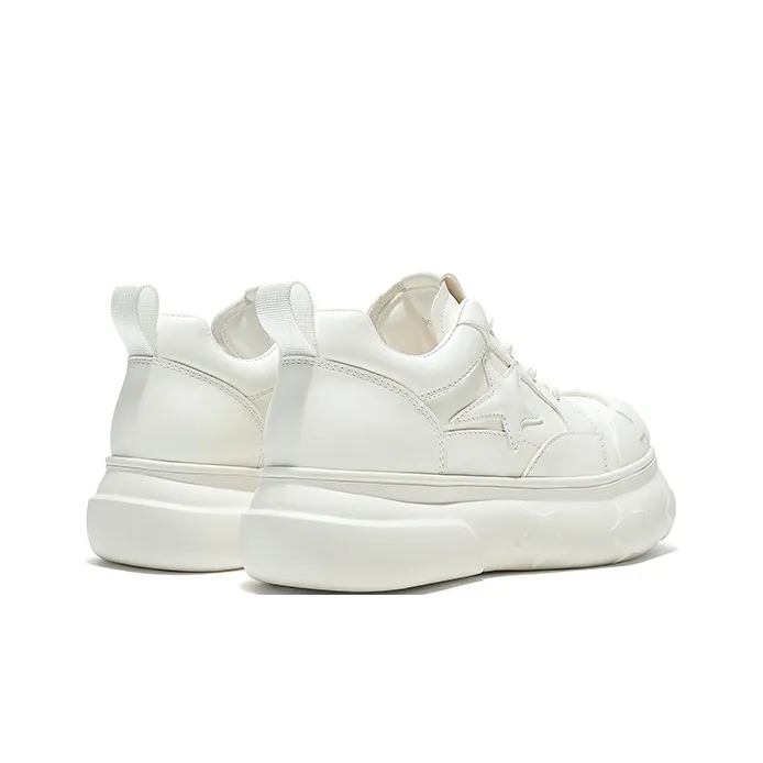 HR Low Top Skateboard Shoes Women's White-4