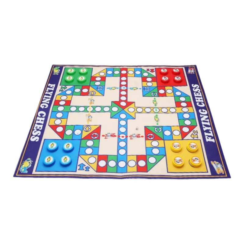 Lezhi By Me Large Size Carpet Educational Flying Chess Portable Magnetic Board Games-6
