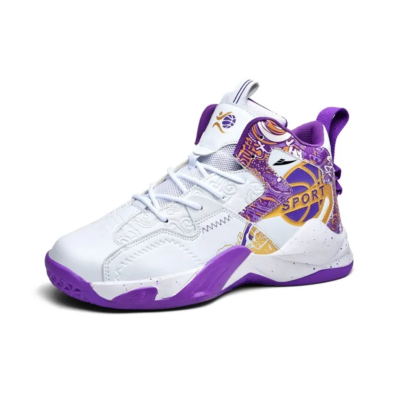 Kuding Shock Absorbers With Slip Resistant And Abrasion Resistant Properties Mid Top Basketball Shoes Unisex-2