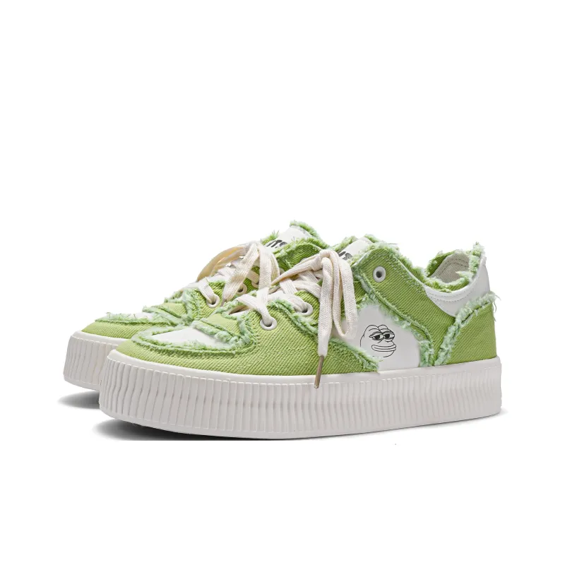 Pepe The Frog Low Top Skateboard Shoes Unisex-9