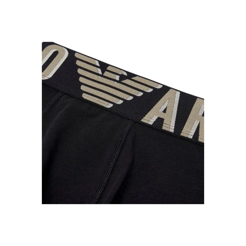 EMPORIO ARMANI Asv Megalogo Organic cotton Boxer Briefs-1