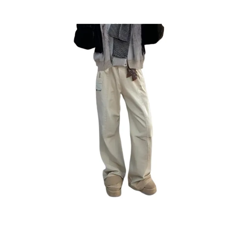 OPOX Casual Pants Unisex Apricot-2