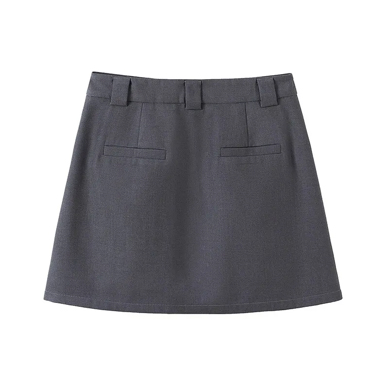 TOUCH Casual Short Skirts Women's Dark Gray-4