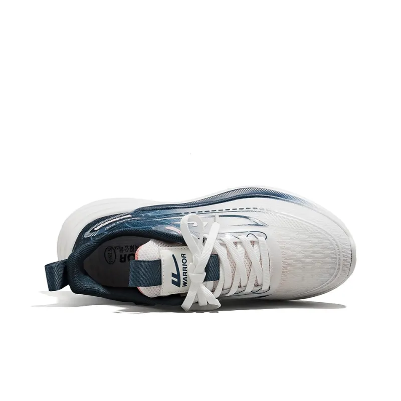 Warrior Low Top Running Shoes Women's White Dark Blue-4