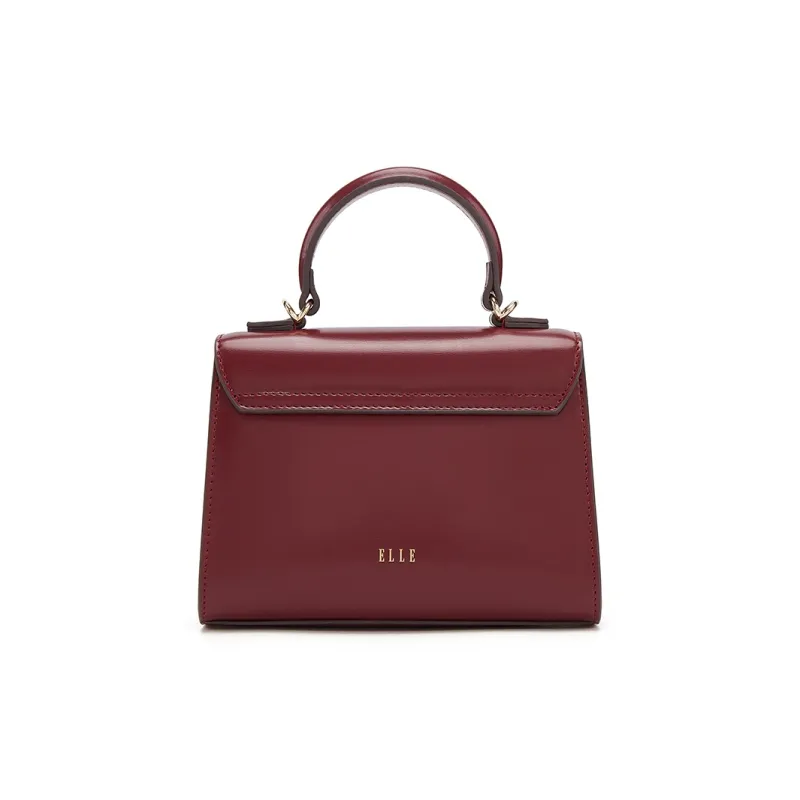 ELLE Cow Leather Handbag Regular Women's Multicolor-7