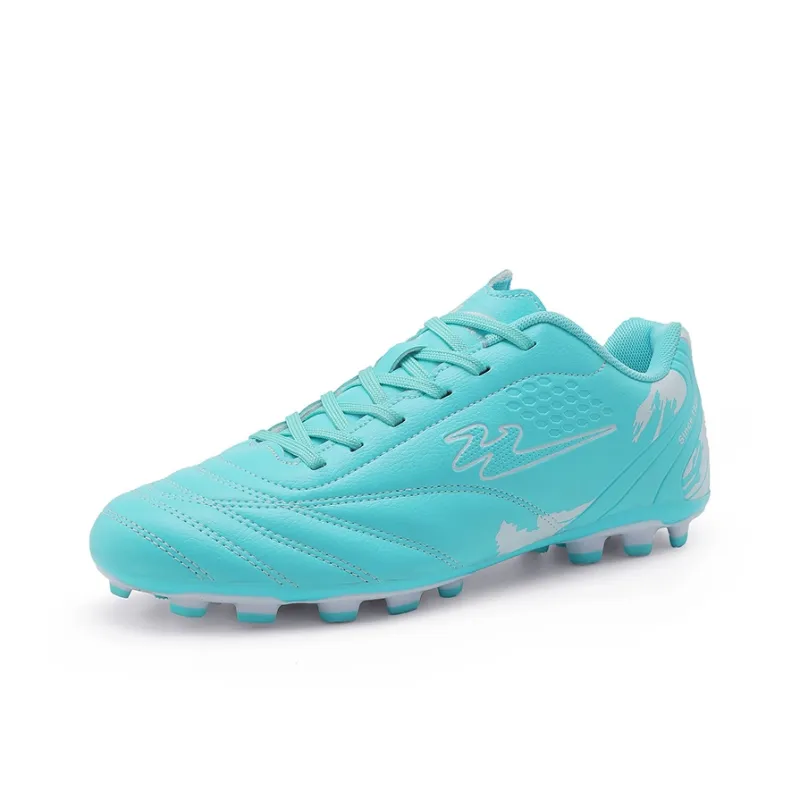 Binary FG Firm Ground Cushioning Abrasion Resistant Lightweight Slip Resistant Soccer Shoes Unisex Aqua-1