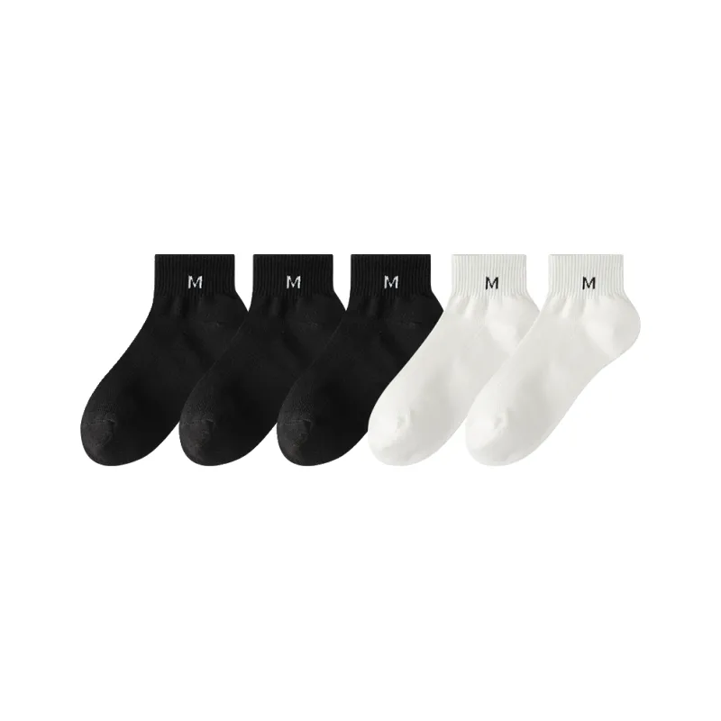 Cotton Gene Ankle Socks Men's 5 Pack-40