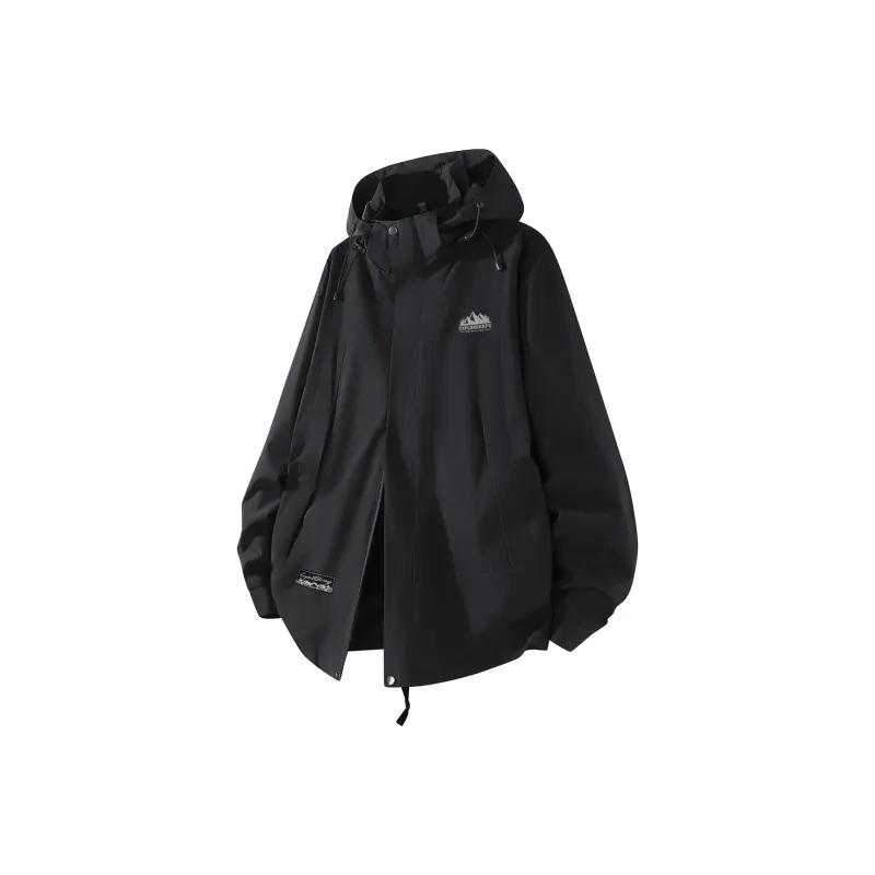 Kepu Keep Warm From The Wind Windbreaker Jacket Unisex Ivory White-3
